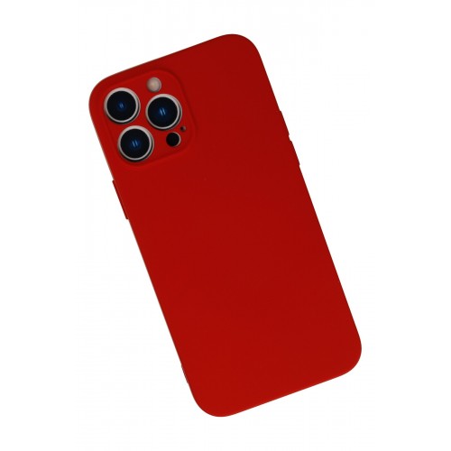 Newface iPhone 13 Pro Kılıf Nano içi Kadife Silikon - Kırmızı Newface iPhone 13 Pro Kılıf Nano içi Kadife Silikon - Kırmızı
