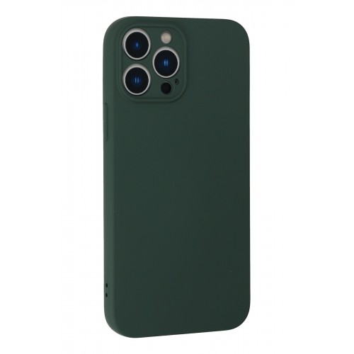 Newface iPhone 13 Pro Kılıf Nano içi Kadife Silikon - Koyu Yeşil Newface iPhone 13 Pro Kılıf Nano içi Kadife Silikon - Koyu Yeşil