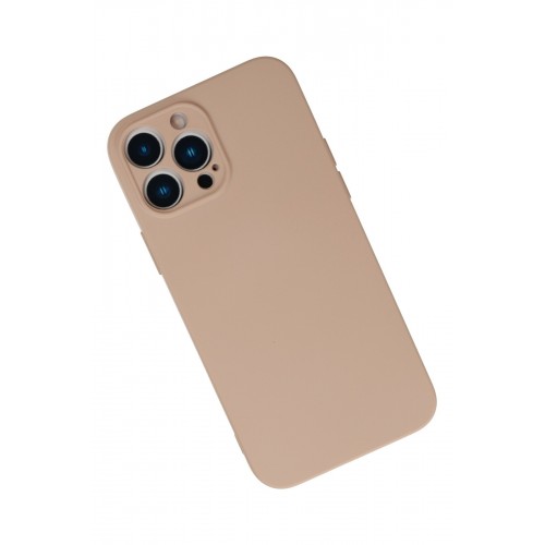 Newface iPhone 13 Pro Kılıf Nano içi Kadife Silikon - Pudra Newface iPhone 13 Pro Kılıf Nano içi Kadife Silikon - Pudra