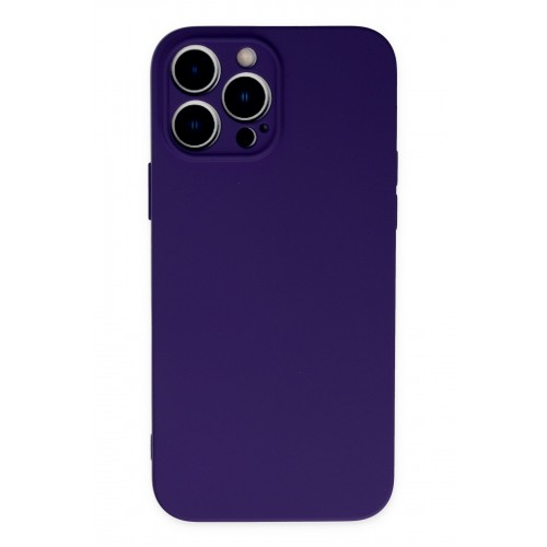 Newface iPhone 13 Pro Kılıf Nano içi Kadife Silikon - Mor Newface iPhone 13 Pro Kılıf Nano içi Kadife Silikon - Mor
