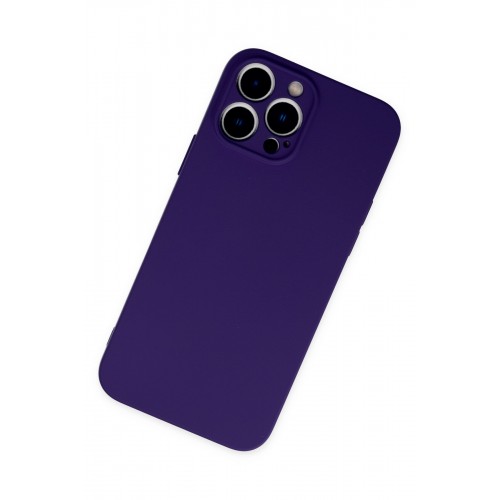 Newface iPhone 13 Pro Kılıf Nano içi Kadife Silikon - Mor Newface iPhone 13 Pro Kılıf Nano içi Kadife Silikon - Mor