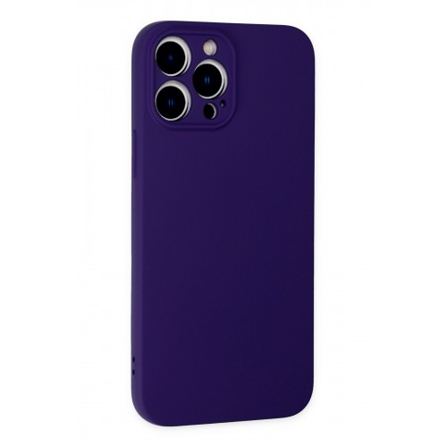 Newface iPhone 13 Pro Kılıf Nano içi Kadife Silikon - Mor Newface iPhone 13 Pro Kılıf Nano içi Kadife Silikon - Mor
