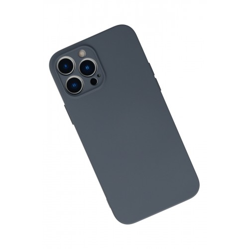 Newface iPhone 13 Pro Max Kılıf Nano içi Kadife Silikon - Gri Newface iPhone 13 Pro Max Kılıf Nano içi Kadife Silikon - Gri