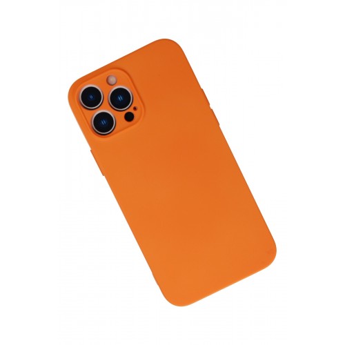Newface iPhone 13 Pro Max Kılıf Nano içi Kadife Silikon - Turuncu Newface iPhone 13 Pro Max Kılıf Nano içi Kadife Silikon - Turuncu