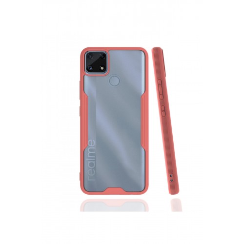 Newface Realme C25 Kılıf Platin Silikon - Pembe Newface Realme C25 Kılıf Platin Silikon - Pembe