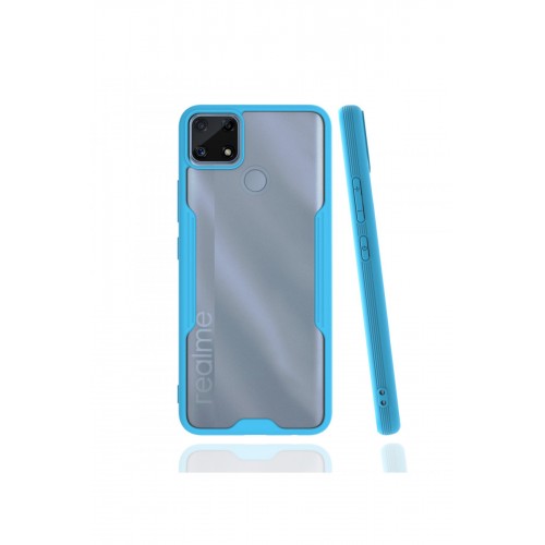 Newface Realme C25 Kılıf Platin Silikon - Mavi Newface Realme C25 Kılıf Platin Silikon - Mavi