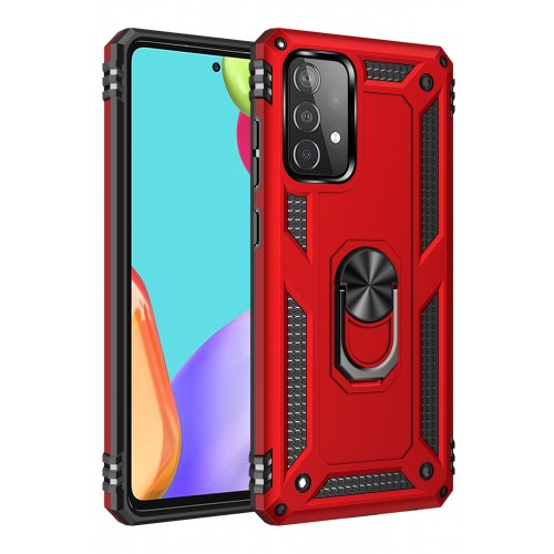 Newface Samsung Galaxy A52S Kılıf Sofya Yüzüklü Silikon Kapak - Kırmızı Newface Samsung Galaxy A52S Kılıf Sofya Yüzüklü Silikon Kapak - Kırmızı