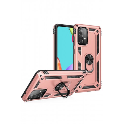 Newface Samsung Galaxy A52S Kılıf Sofya Yüzüklü Silikon Kapak - Rose Newface Samsung Galaxy A52S Kılıf Sofya Yüzüklü Silikon Kapak - Rose