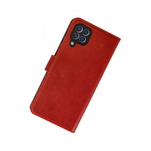 Newface Samsung Galaxy M22 Kılıf Trend S Plus Kapaklı Kılıf - Kırmızı Newface Samsung Galaxy M22 Kılıf Trend S Plus Kapaklı Kılıf - Kırmızı