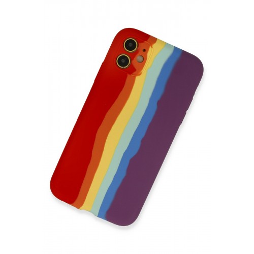Newface iPhone 12 Kılıf Ebruli Lansman Silikon - Kırmızı-Mor Newface iPhone 12 Kılıf Ebruli Lansman Silikon - Kırmızı-Mor