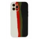 Newface iPhone 12 Pro Max Kılıf Ebruli Lansman Silikon - Beyaz-Siyah