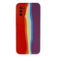 Newface Samsung Galaxy A02S Kılıf Ebruli Lansman Silikon - Kırmızı-Mor Newface Samsung Galaxy A02S Kılıf Ebruli Lansman Silikon - Kırmızı-Mor