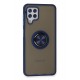 Newface Samsung Galaxy M22 Kılıf Montreal Yüzüklü Silikon Kapak - Lacivert Newface Samsung Galaxy M22 Kılıf Montreal Yüzüklü Silikon Kapak - Lacivert