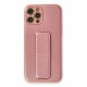 Newface iPhone 12 Pro Max Kılıf Coco Karbon Standlı Kapak - Pembe Newface iPhone 12 Pro Max Kılıf Coco Karbon Standlı Kapak - Pembe