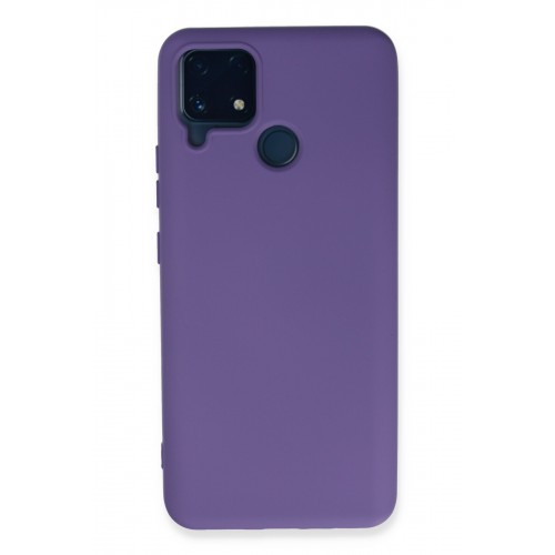 Newface Realme C25s Kılıf Nano içi Kadife Silikon - Mor Newface Realme C25s Kılıf Nano içi Kadife Silikon - Mor