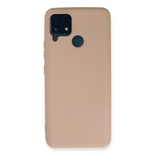 Newface Realme C25s Kılıf Nano içi Kadife Silikon - Pudra Newface Realme C25s Kılıf Nano içi Kadife Silikon - Pudra
