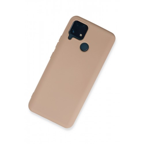 Newface Realme C25s Kılıf Nano içi Kadife Silikon - Pudra Newface Realme C25s Kılıf Nano içi Kadife Silikon - Pudra