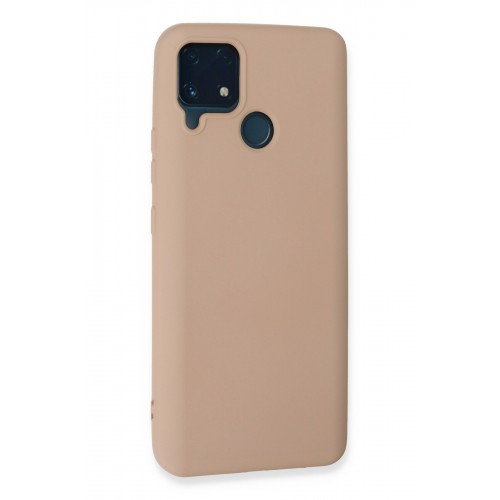 Newface Realme C25s Kılıf Nano içi Kadife Silikon - Pudra Newface Realme C25s Kılıf Nano içi Kadife Silikon - Pudra