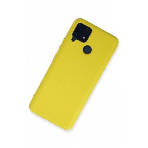 Newface Realme C25s Kılıf Nano içi Kadife Silikon - Sarı Newface Realme C25s Kılıf Nano içi Kadife Silikon - Sarı
