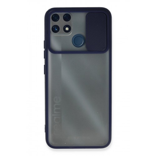 Newface Realme C25s Kılıf Palm Buzlu Kamera Sürgülü Silikon - Lacivert Newface Realme C25s Kılıf Palm Buzlu Kamera Sürgülü Silikon - Lacivert