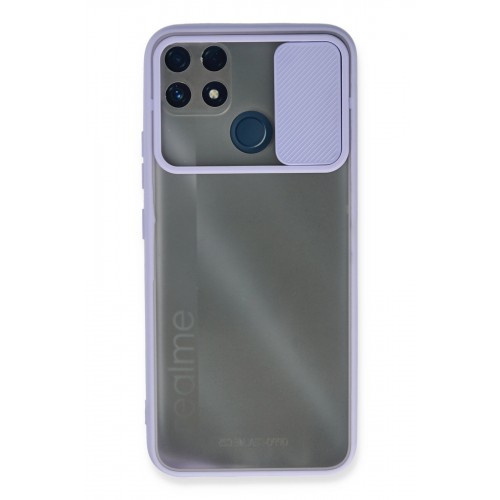 Newface Realme C25s Kılıf Palm Buzlu Kamera Sürgülü Silikon - Lila Newface Realme C25s Kılıf Palm Buzlu Kamera Sürgülü Silikon - Lila