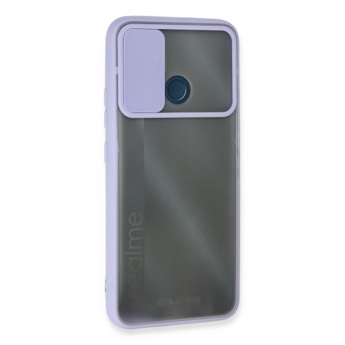 Newface Realme C25s Kılıf Palm Buzlu Kamera Sürgülü Silikon - Lila Newface Realme C25s Kılıf Palm Buzlu Kamera Sürgülü Silikon - Lila