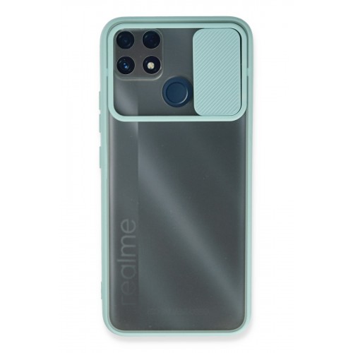 Newface Realme C25s Kılıf Palm Buzlu Kamera Sürgülü Silikon - Turkuaz Newface Realme C25s Kılıf Palm Buzlu Kamera Sürgülü Silikon - Turkuaz