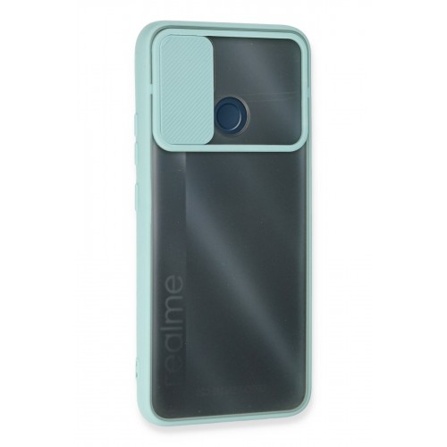 Newface Realme C25s Kılıf Palm Buzlu Kamera Sürgülü Silikon - Turkuaz Newface Realme C25s Kılıf Palm Buzlu Kamera Sürgülü Silikon - Turkuaz