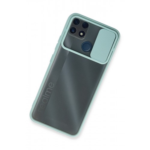 Newface Realme C25s Kılıf Palm Buzlu Kamera Sürgülü Silikon - Turkuaz Newface Realme C25s Kılıf Palm Buzlu Kamera Sürgülü Silikon - Turkuaz