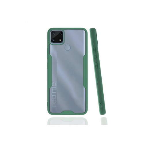Newface Realme C25s Kılıf Platin Silikon - Yeşil Newface Realme C25s Kılıf Platin Silikon - Yeşil