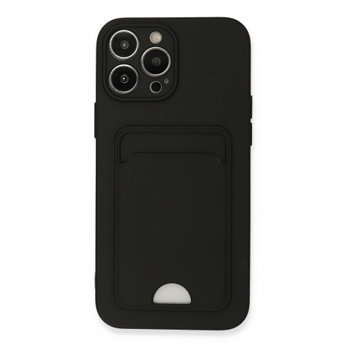 Newface iPhone 13 Pro Max Kılıf Kelvin Kartvizitli Silikon - Siyah Newface iPhone 13 Pro Max Kılıf Kelvin Kartvizitli Silikon - Siyah