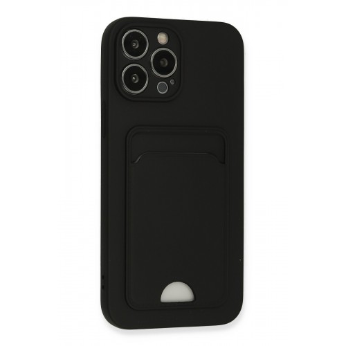 Newface iPhone 13 Pro Max Kılıf Kelvin Kartvizitli Silikon - Siyah Newface iPhone 13 Pro Max Kılıf Kelvin Kartvizitli Silikon - Siyah