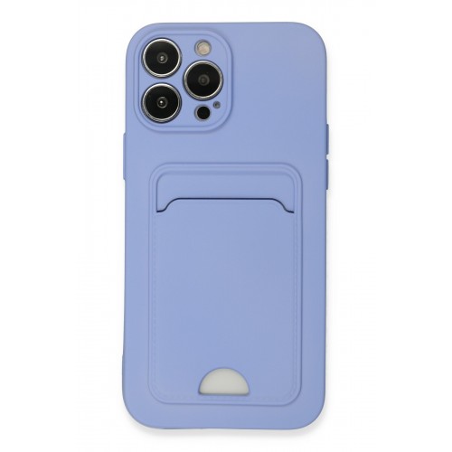 Newface iPhone 13 Pro Max Kılıf Kelvin Kartvizitli Silikon - Lila Newface iPhone 13 Pro Max Kılıf Kelvin Kartvizitli Silikon - Lila