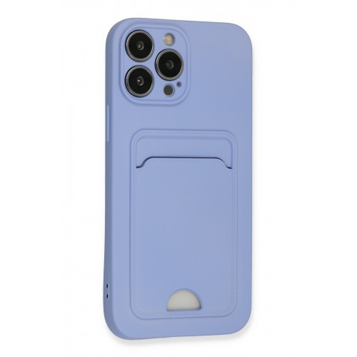 Newface iPhone 13 Pro Max Kılıf Kelvin Kartvizitli Silikon - Lila Newface iPhone 13 Pro Max Kılıf Kelvin Kartvizitli Silikon - Lila