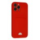 Newface iPhone 13 Pro Max Kılıf Kelvin Kartvizitli Silikon - Kırmızı Newface iPhone 13 Pro Max Kılıf Kelvin Kartvizitli Silikon - Kırmızı