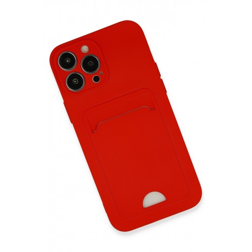 Newface iPhone 13 Pro Max Kılıf Kelvin Kartvizitli Silikon - Kırmızı Newface iPhone 13 Pro Max Kılıf Kelvin Kartvizitli Silikon - Kırmızı