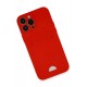 Newface iPhone 13 Pro Max Kılıf Kelvin Kartvizitli Silikon - Kırmızı Newface iPhone 13 Pro Max Kılıf Kelvin Kartvizitli Silikon - Kırmızı