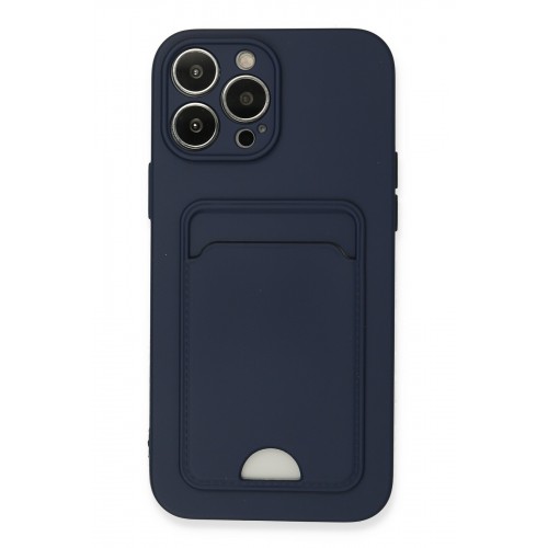 Newface iPhone 13 Pro Max Kılıf Kelvin Kartvizitli Silikon - Lacivert