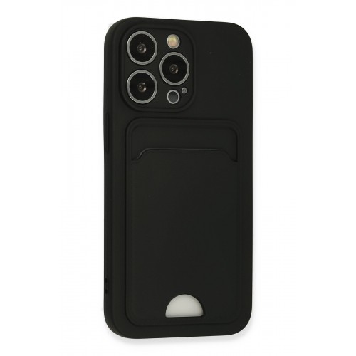 Newface iPhone 13 Pro Kılıf Kelvin Kartvizitli Silikon - Siyah Newface iPhone 13 Pro Kılıf Kelvin Kartvizitli Silikon - Siyah