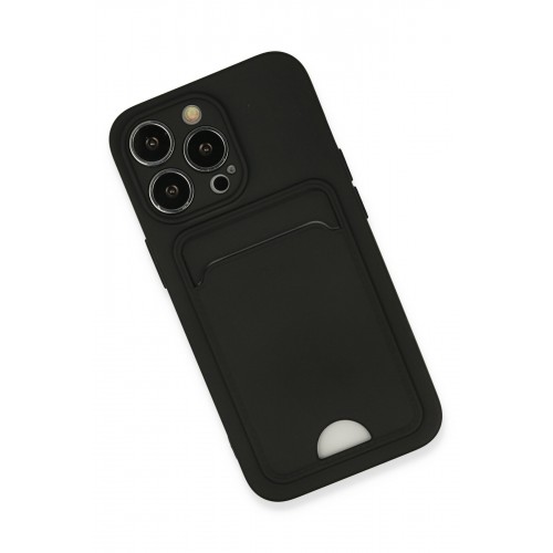 Newface iPhone 13 Pro Kılıf Kelvin Kartvizitli Silikon - Siyah Newface iPhone 13 Pro Kılıf Kelvin Kartvizitli Silikon - Siyah