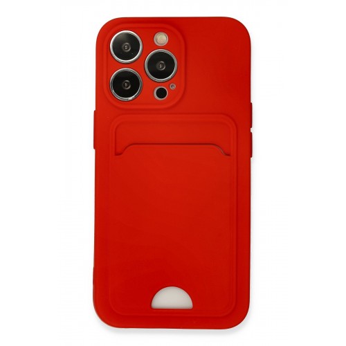 Newface iPhone 13 Pro Kılıf Kelvin Kartvizitli Silikon - Kırmızı Newface iPhone 13 Pro Kılıf Kelvin Kartvizitli Silikon - Kırmızı