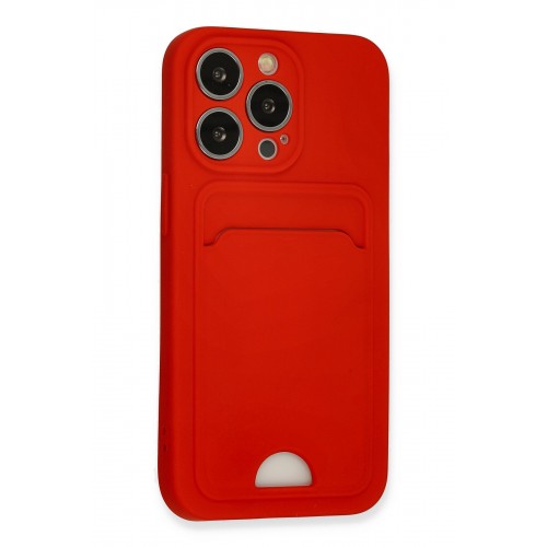 Newface iPhone 13 Pro Kılıf Kelvin Kartvizitli Silikon - Kırmızı Newface iPhone 13 Pro Kılıf Kelvin Kartvizitli Silikon - Kırmızı