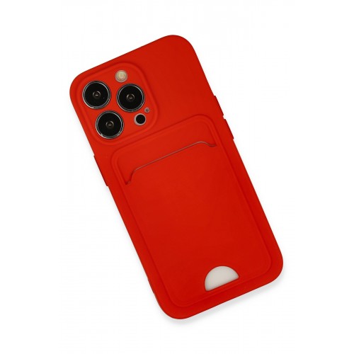Newface iPhone 13 Pro Kılıf Kelvin Kartvizitli Silikon - Kırmızı Newface iPhone 13 Pro Kılıf Kelvin Kartvizitli Silikon - Kırmızı