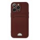 Newface iPhone 13 Pro Kılıf Kelvin Kartvizitli Silikon - Bordo Newface iPhone 13 Pro Kılıf Kelvin Kartvizitli Silikon - Bordo