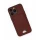 Newface iPhone 13 Pro Kılıf Kelvin Kartvizitli Silikon - Bordo Newface iPhone 13 Pro Kılıf Kelvin Kartvizitli Silikon - Bordo