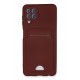 Newface Samsung Galaxy A22 Kılıf Kelvin Kartvizitli Silikon - Bordo Newface Samsung Galaxy A22 Kılıf Kelvin Kartvizitli Silikon - Bordo
