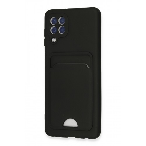 Newface Samsung Galaxy M22 Kılıf Kelvin Kartvizitli Silikon - Siyah Newface Samsung Galaxy M22 Kılıf Kelvin Kartvizitli Silikon - Siyah