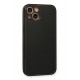 Newface iPhone 13 Kılıf Coco Deri Silikon Kapak - Siyah Newface iPhone 13 Kılıf Coco Deri Silikon Kapak - Siyah