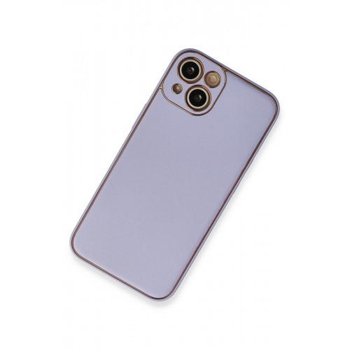 Newface iPhone 13 Kılıf Coco Deri Silikon Kapak - Açık Lila Newface iPhone 13 Kılıf Coco Deri Silikon Kapak - Açık Lila