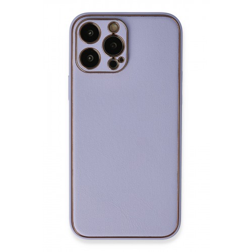 Newface iPhone 13 Pro Kılıf Coco Deri Silikon Kapak - Açık Lila Newface iPhone 13 Pro Kılıf Coco Deri Silikon Kapak - Açık Lila